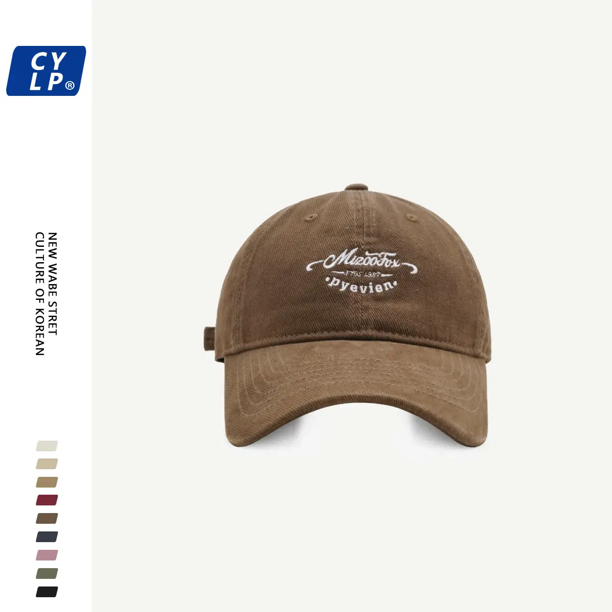 Black Letter Embroidered Baseball Cap Unisex Winter Autumn