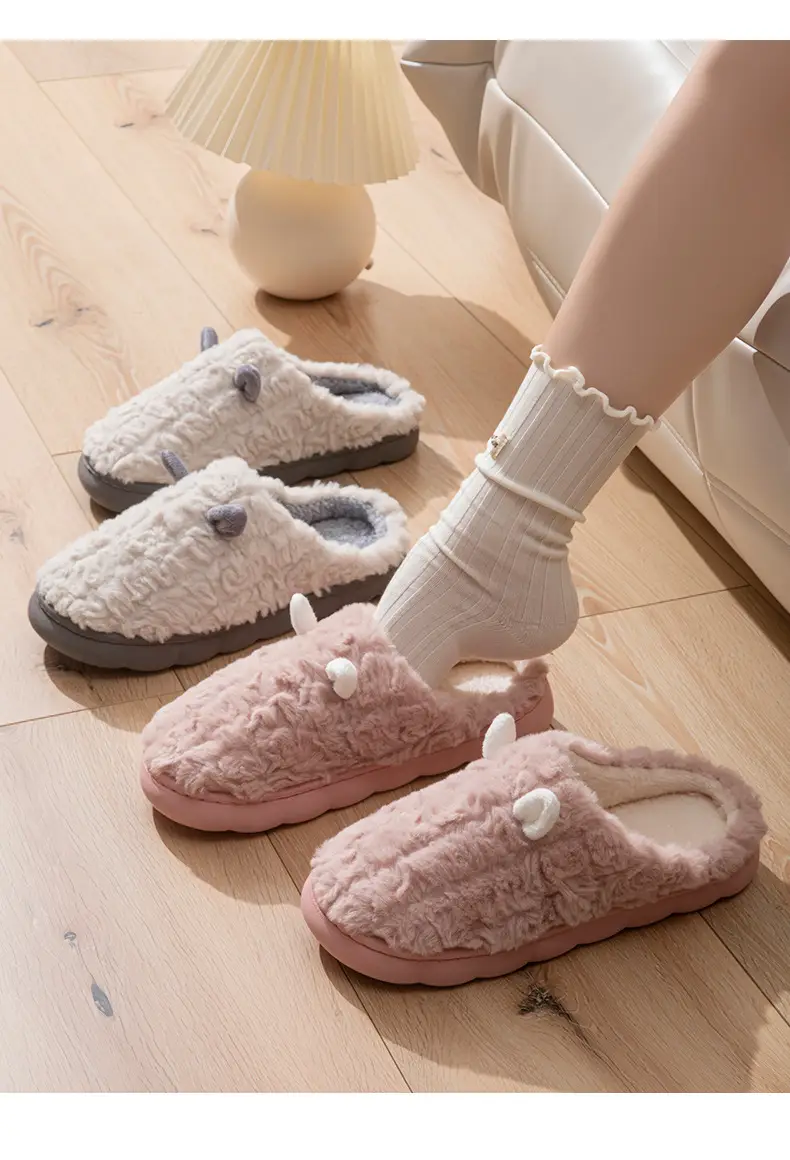 Women Cross-Border Cotton Slippers Winter Warm Non-Slip Thick — feature 15