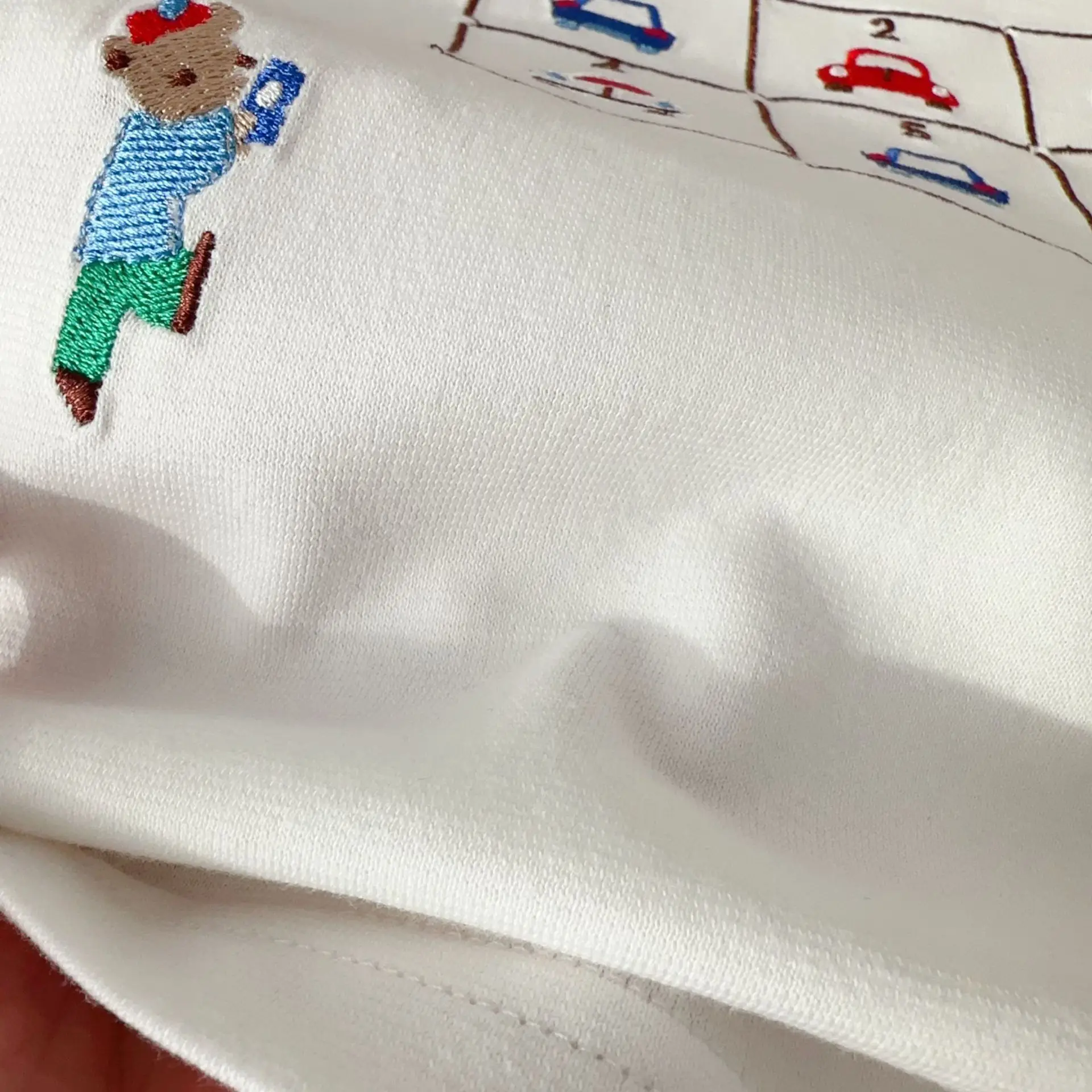 Boys Cartoon Car Patchwork T-Shirt Blue Pants Set — feature 20