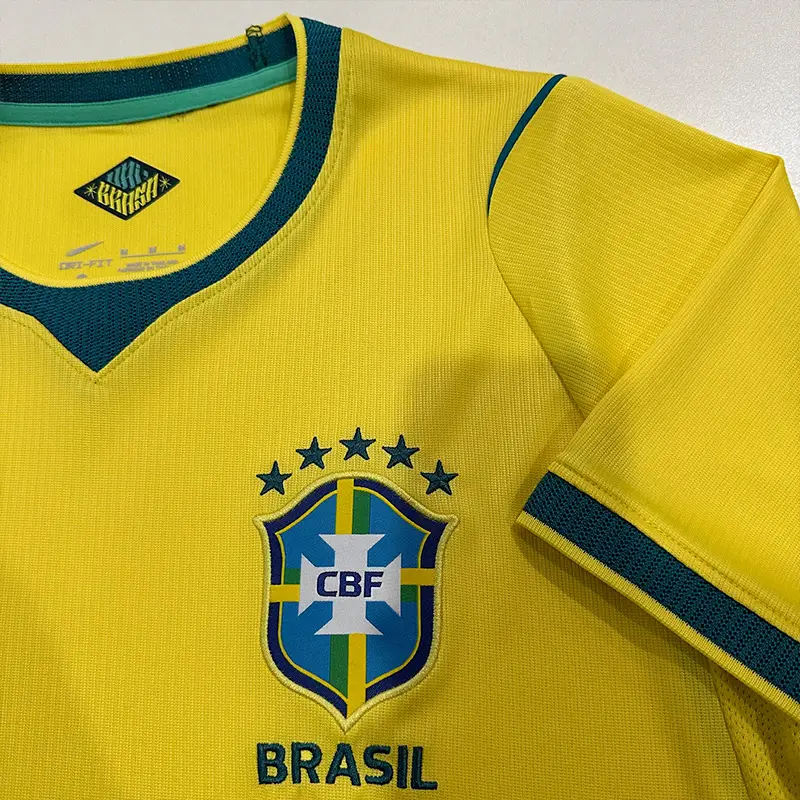 Brazil World Cup Jersey T-Shirt Yellow Blue — feature 4