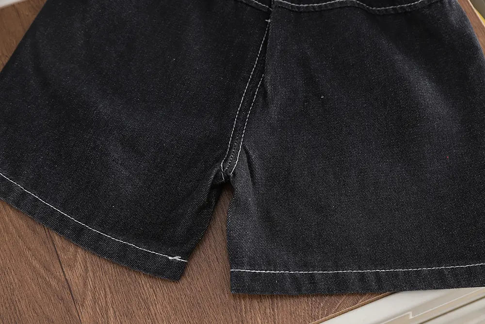 Boys Cartoon T-Shirt Shorts Set Brown Black 2026 — feature 21