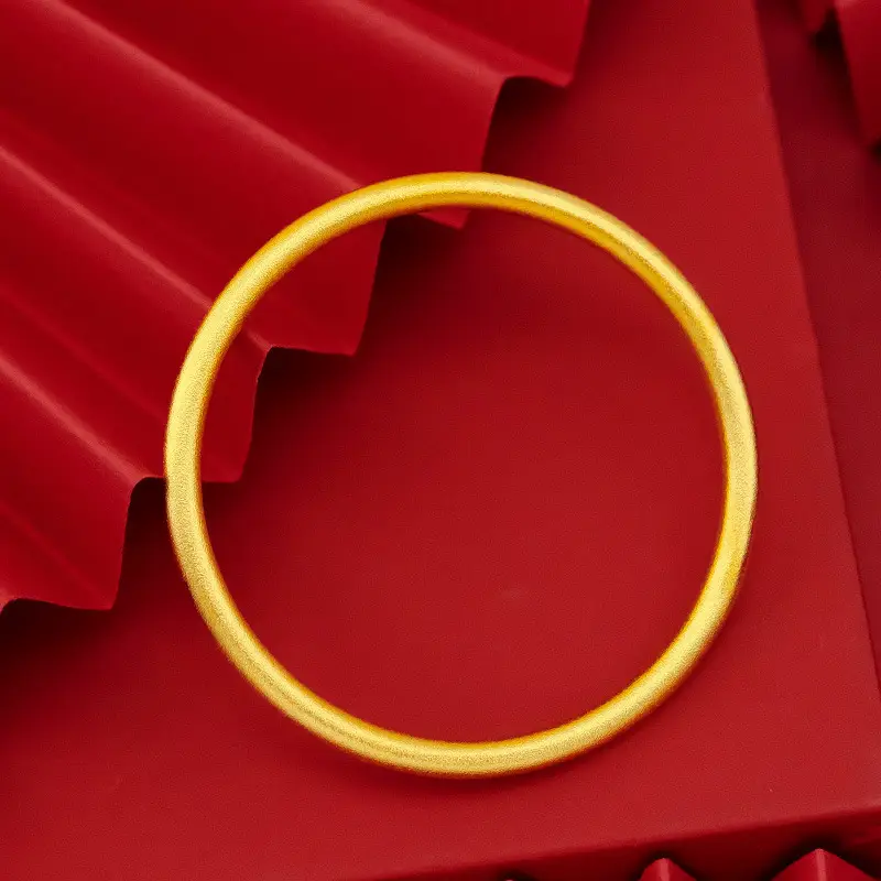 Vietnamese Sand Gold Women's Bracelet, Ancient Heritage Bracelet, Imitation Gold Bracelet, Solid Plain Ring Jewelry, Douyin Live Broadcast Ready Stock — feature 7