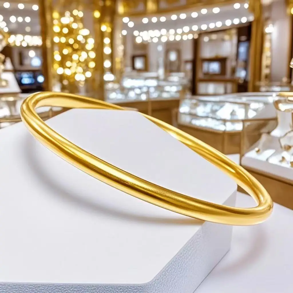 Vietnamese Sand Gold Women's Bracelet, Ancient Heritage Bracelet, Imitation Gold Bracelet, Solid Plain Ring Jewelry, Douyin Live Broadcast Ready Stock
