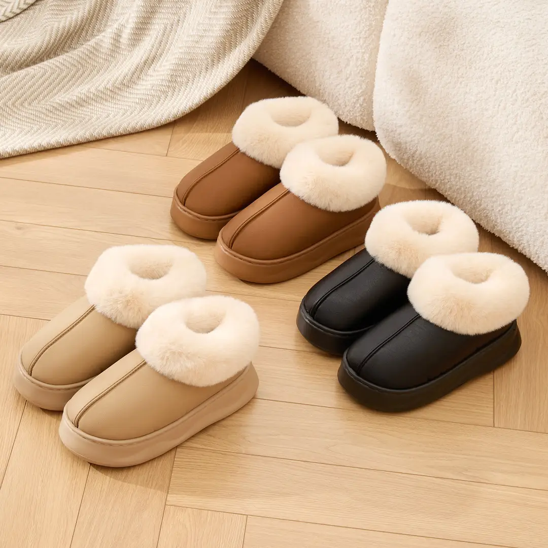 Jialiya Thick-Soled Heightening Snow Boots for Women 2025 Winter Waterproof and Non-Slip Outer Wear Fleece-Lined Thickeneded Birkenstock Shoes for Women - Image 7
