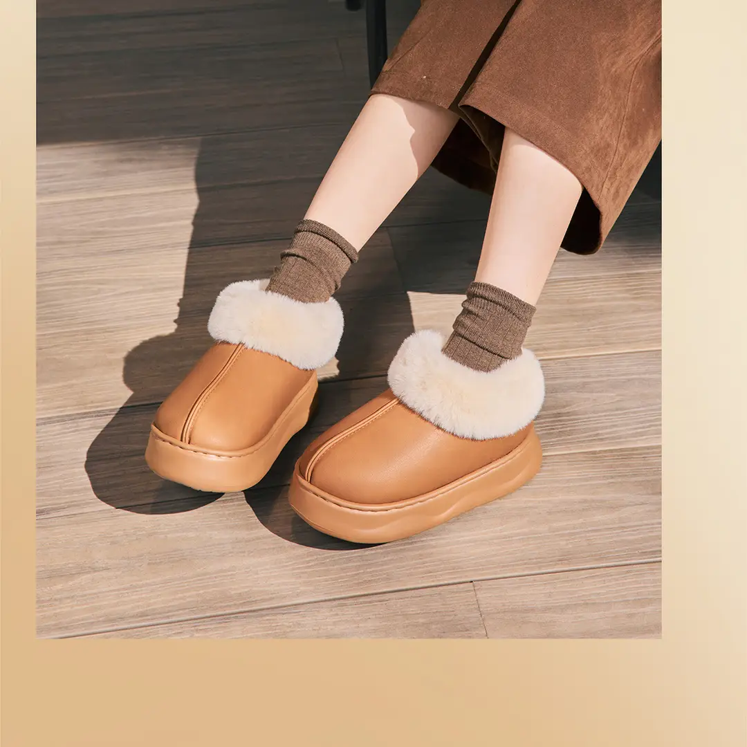 Jialiya Thick-Soled Heightening Snow Boots for Women 2025 Winter Waterproof and Non-Slip Outer Wear Fleece-Lined Thickeneded Birkenstock Shoes for Women — feature 20