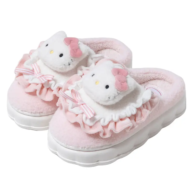 Cute Hello Kitty 2025 Autumn and Winter Women's Indoor and Outdoor Daily Home Special Dormitory Thick Sole Anti-Slip Warmth - Image 8