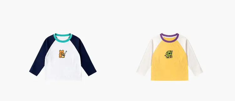 Duduja Kids Pink Raglan Sleeve T-Shirt — feature 16