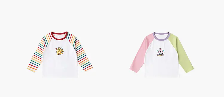 Duduja Kids Pink Raglan Sleeve T-Shirt — feature 17