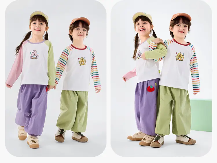 Duduja Kids Pink Raglan Sleeve T-Shirt — feature 20