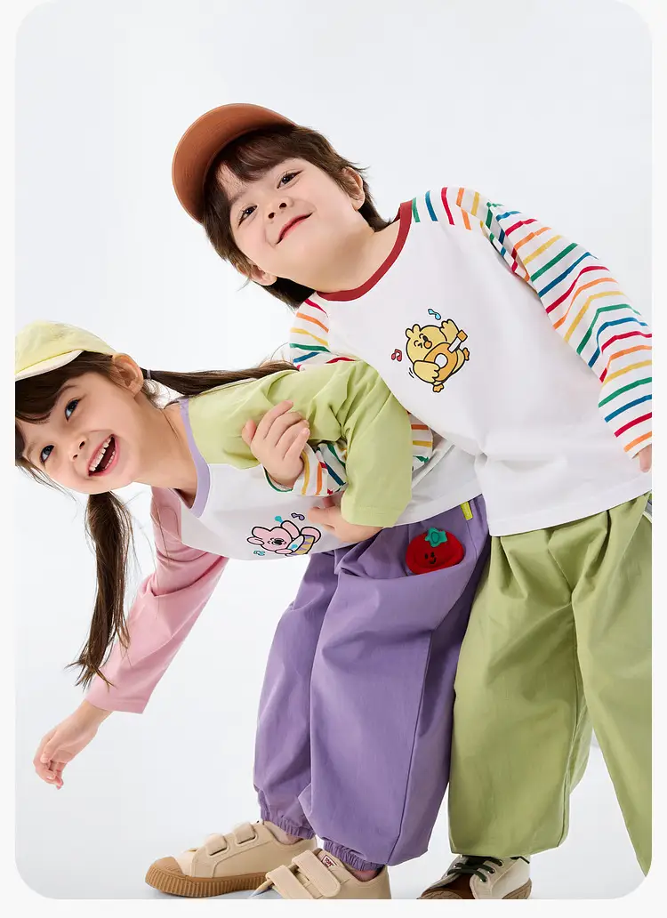 Duduja Kids Pink Raglan Sleeve T-Shirt — feature 21
