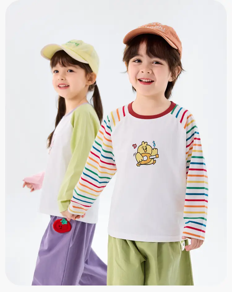 Duduja Kids Pink Raglan Sleeve T-Shirt — feature 23