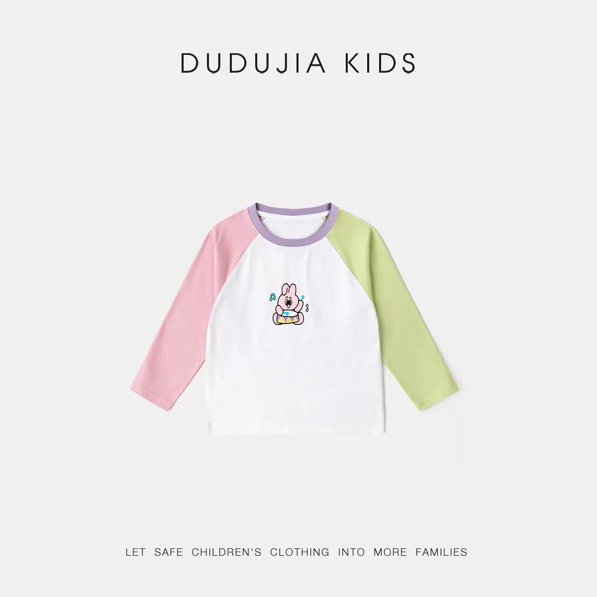 Duduja Kids Pink Raglan Sleeve T-Shirt - Image 4