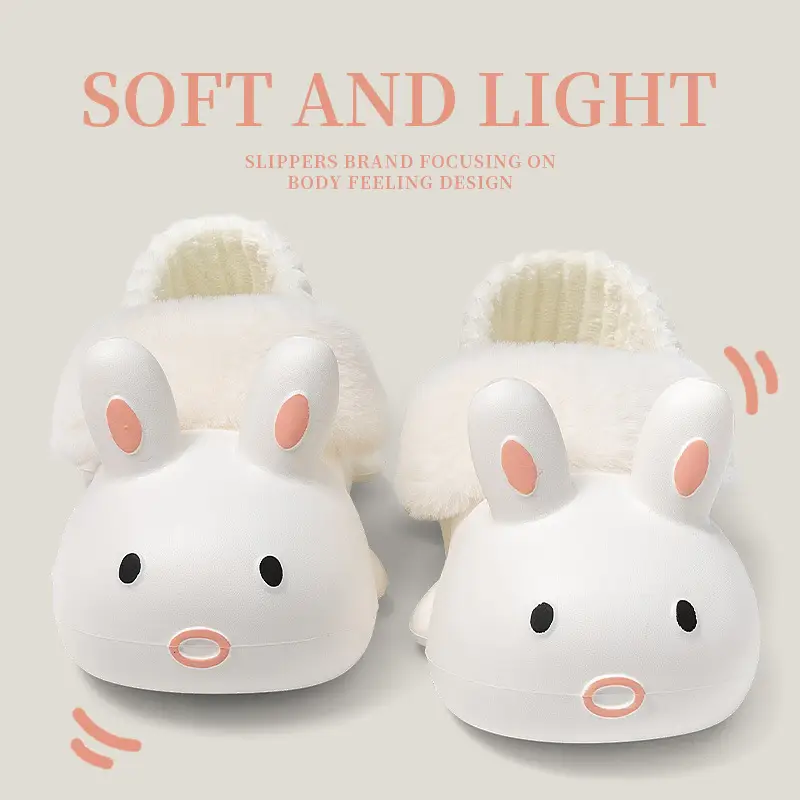 Cute Cotton Shoes Autumn and Winter 2025 New Indoor Home Bag Heel Cartoon Waterproof Anti-Slip Plush Cotton Slippers for Women - Image 4