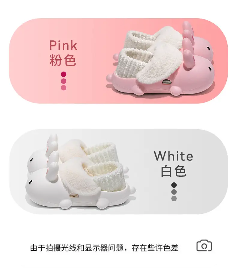 Cute Cotton Shoes Autumn and Winter 2025 New Indoor Home Bag Heel Cartoon Waterproof Anti-Slip Plush Cotton Slippers for Women — feature 6