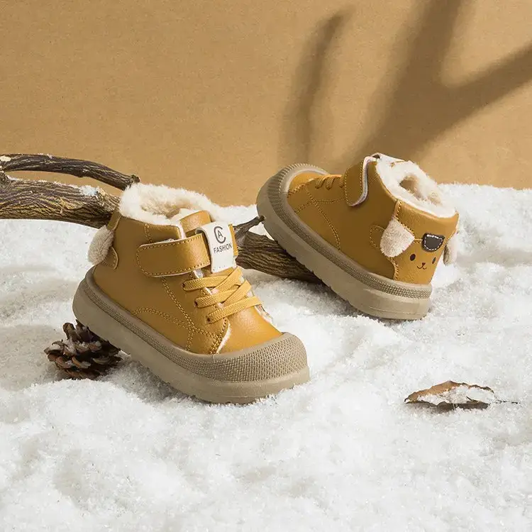 2025 New Winter Baby Boys Cotton Snow Boots Pink Soft Sole — feature 10