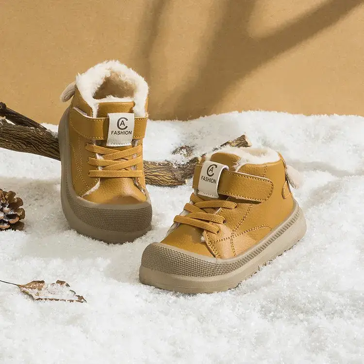 2025 New Winter Baby Boys Cotton Snow Boots Pink Soft Sole — feature 11
