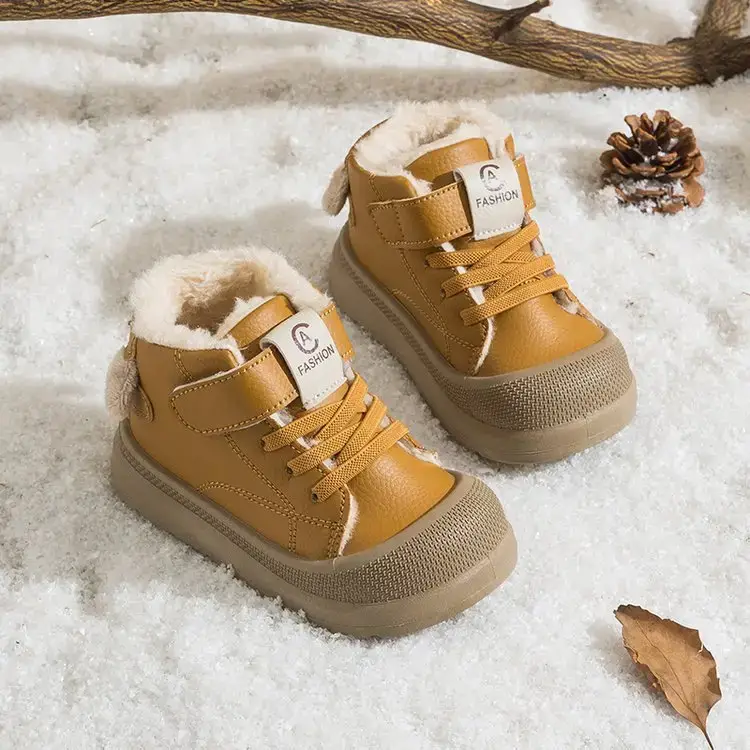 2025 New Winter Baby Boys Cotton Snow Boots Pink Soft Sole — feature 6
