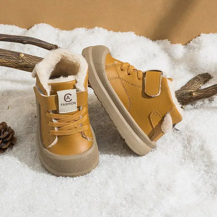 2025 New Winter Baby Boys Cotton Snow Boots Pink Soft Sole — feature 7