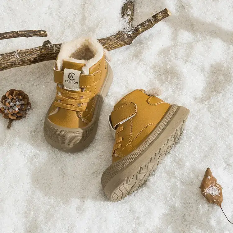 2025 New Winter Baby Boys Cotton Snow Boots Pink Soft Sole — feature 9