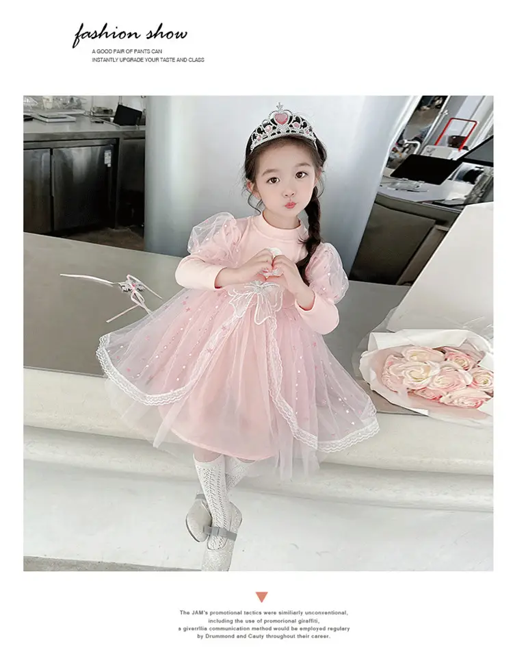 2025 New Autum Girls' Dress Frozen Elsa Princess Dress Elsa Style Mesh Tutu Skirt — feature 21