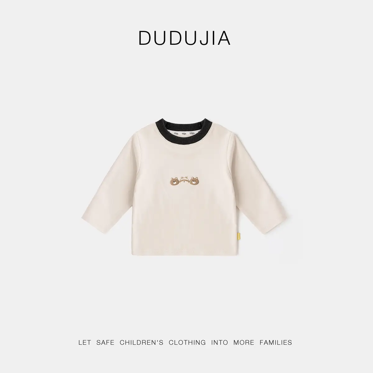 Girls Raglan Sleeve T-Shirt White Black Dudu Jia — feature 34