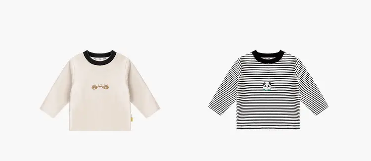 Girls Raglan Sleeve T-Shirt White Black Dudu Jia — feature 38