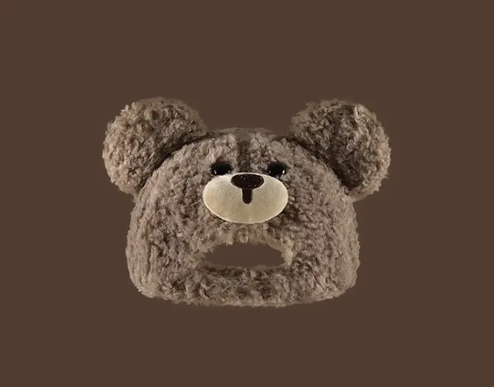 Korean Style Bear Cap Wool Reversible Women Warm Winter — feature 11