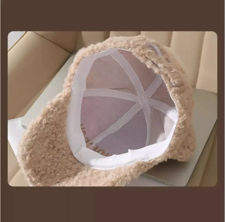 Korean Style Bear Cap Wool Reversible Women Warm Winter — feature 5