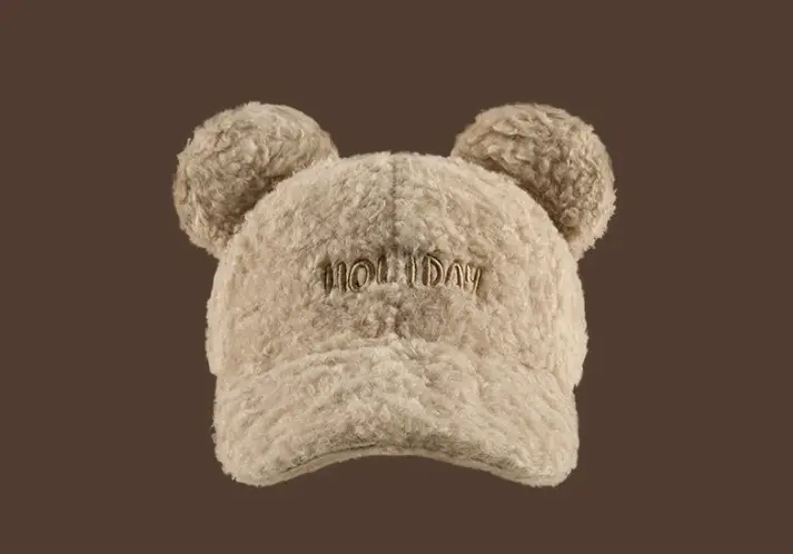 Korean Style Bear Cap Wool Reversible Women Warm Winter — feature 8