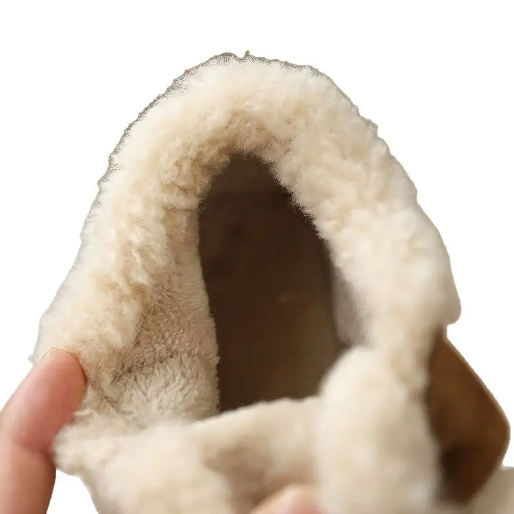 Children's Birkenstock Cotton Shoes for Boys and Girls, Soft-Soled Toddler Shoes, Winter New Baby Fleece-Lined Bean Shoes - Image 7
