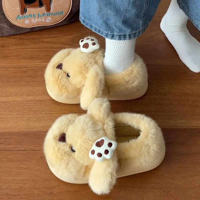 Soft Cat Paw Slippers for Women Cotton Autumn Winter - Image 4