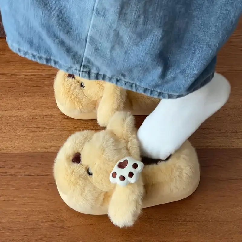 Soft Cat Paw Slippers for Women Cotton Autumn Winter - Image 5
