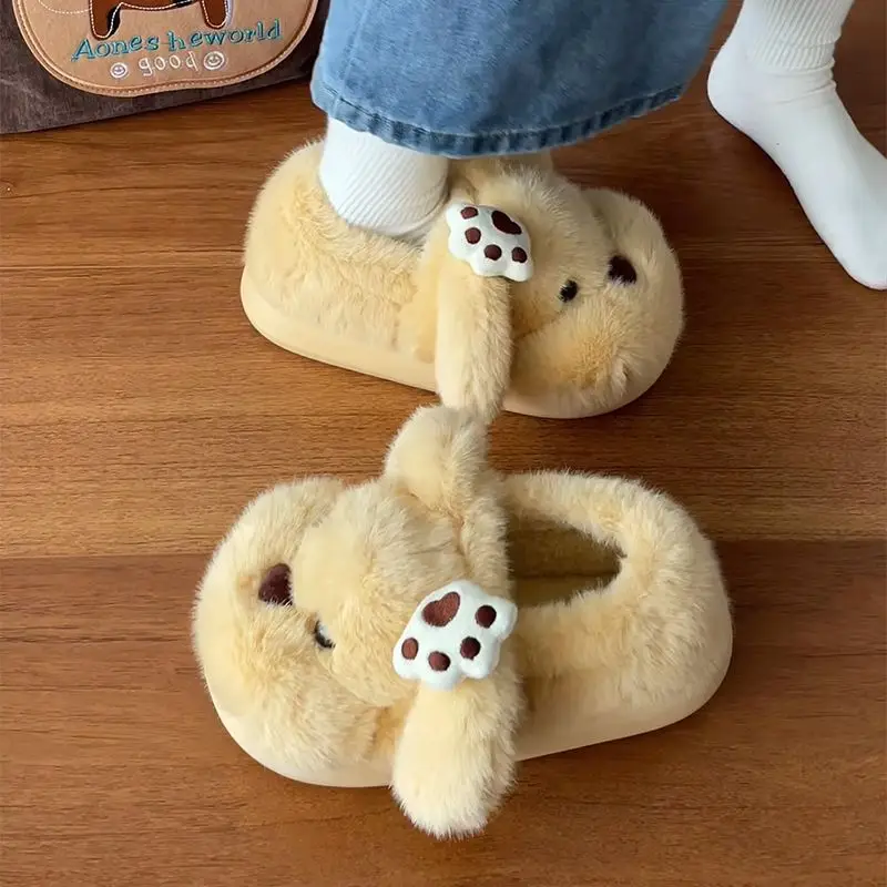 Soft Cat Paw Slippers for Women Cotton Autumn Winter - Image 2