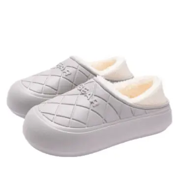 Thick-Soled Waterproof Cotton Slippers for Men and Women in Autumn and Winter Indoor Home Warm All-Inclusive Cotton Shoes for Outdoor Wear Non-Slip Cotton Shoes - Image 11