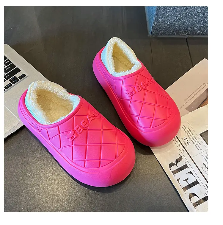 Thick-Soled Waterproof Cotton Slippers for Men and Women in Autumn and Winter Indoor Home Warm All-Inclusive Cotton Shoes for Outdoor Wear Non-Slip Cotton Shoes — feature 27