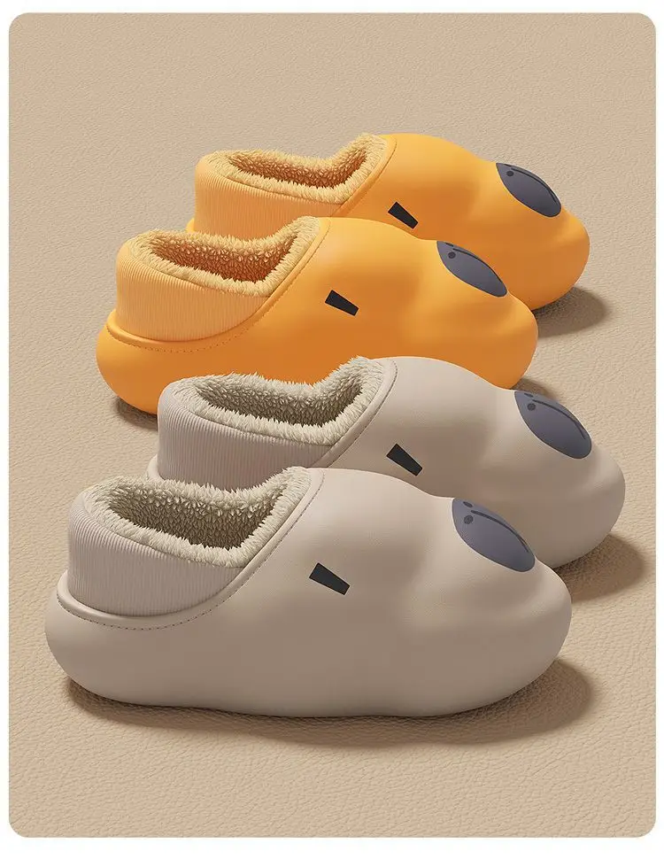 Waterproof Cotton Slippers Men's Winter Indoor Home Arch Support Plush Plus Velvet Warm Cotton Shoes Men's Wholesale — feature 12