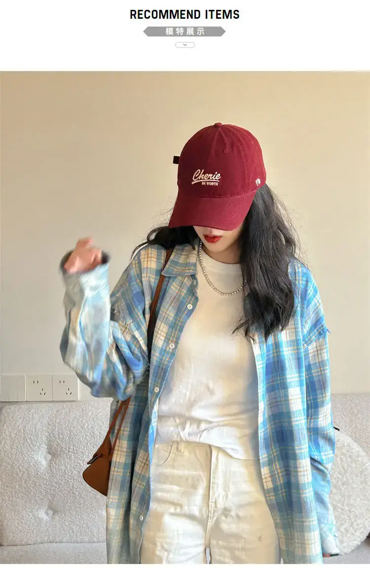 Men Women Red American Retro Baseball Cap 2025 — feature 2