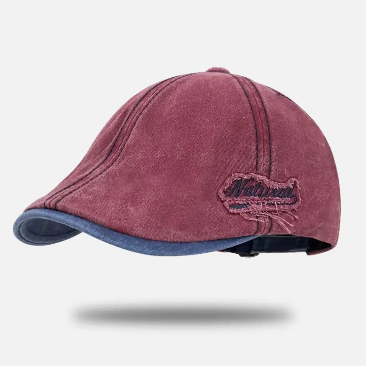 Washed Denim Japanese Face-Slimming Cap for Women - Image 8