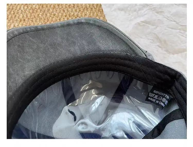 Washed Denim Japanese Face-Slimming Cap for Women — feature 12