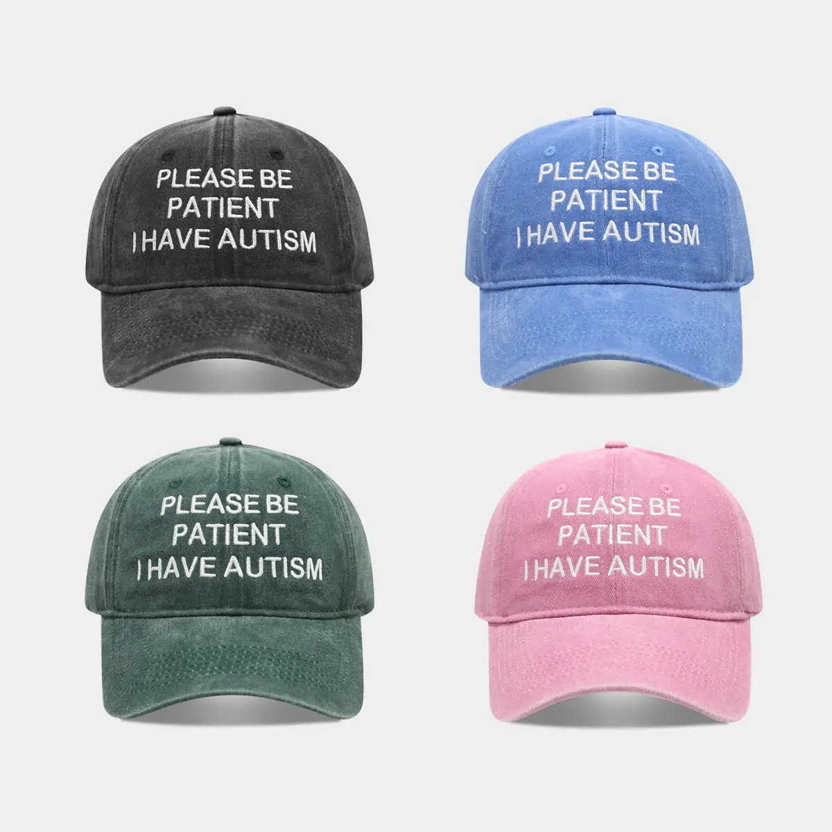 Cross-Border Women's Autism Cap Spring Summer Casual Hat - Image 9