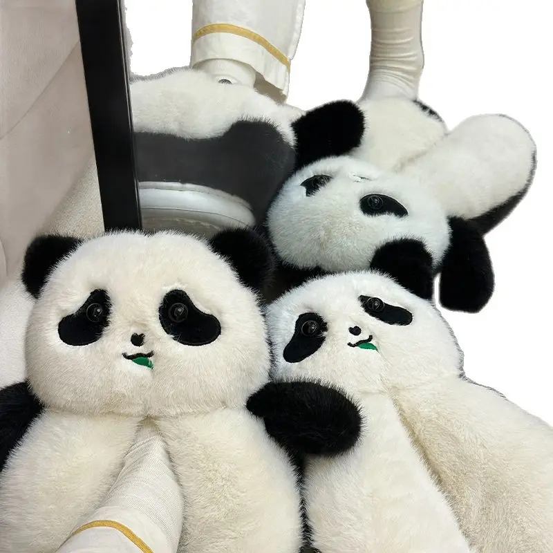 Panda Bag Heel Women's Cotton Slippers Autumn and Winter New Home Indoor All-Inclusive Plush Slippers Outer Wear Cotton Shoes Wholesale - Image 6