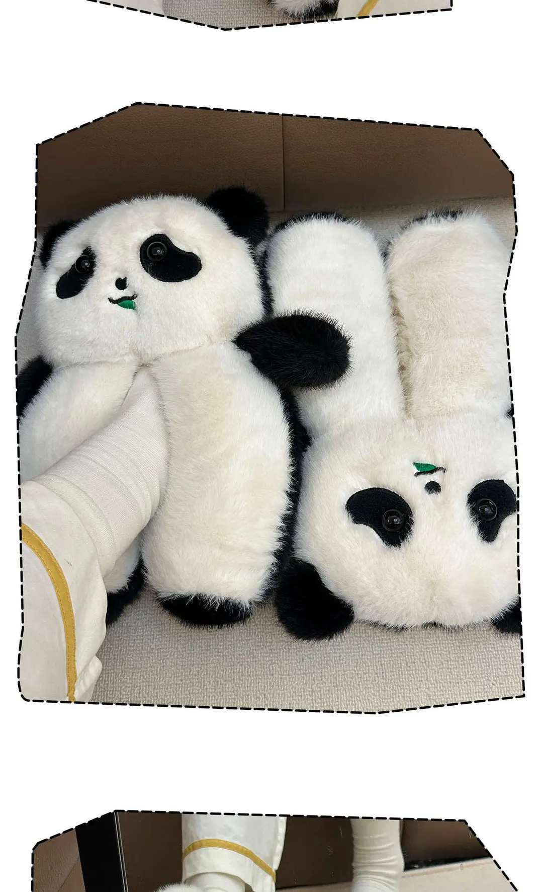Panda Bag Heel Women's Cotton Slippers Autumn and Winter New Home Indoor All-Inclusive Plush Slippers Outer Wear Cotton Shoes Wholesale — feature 10