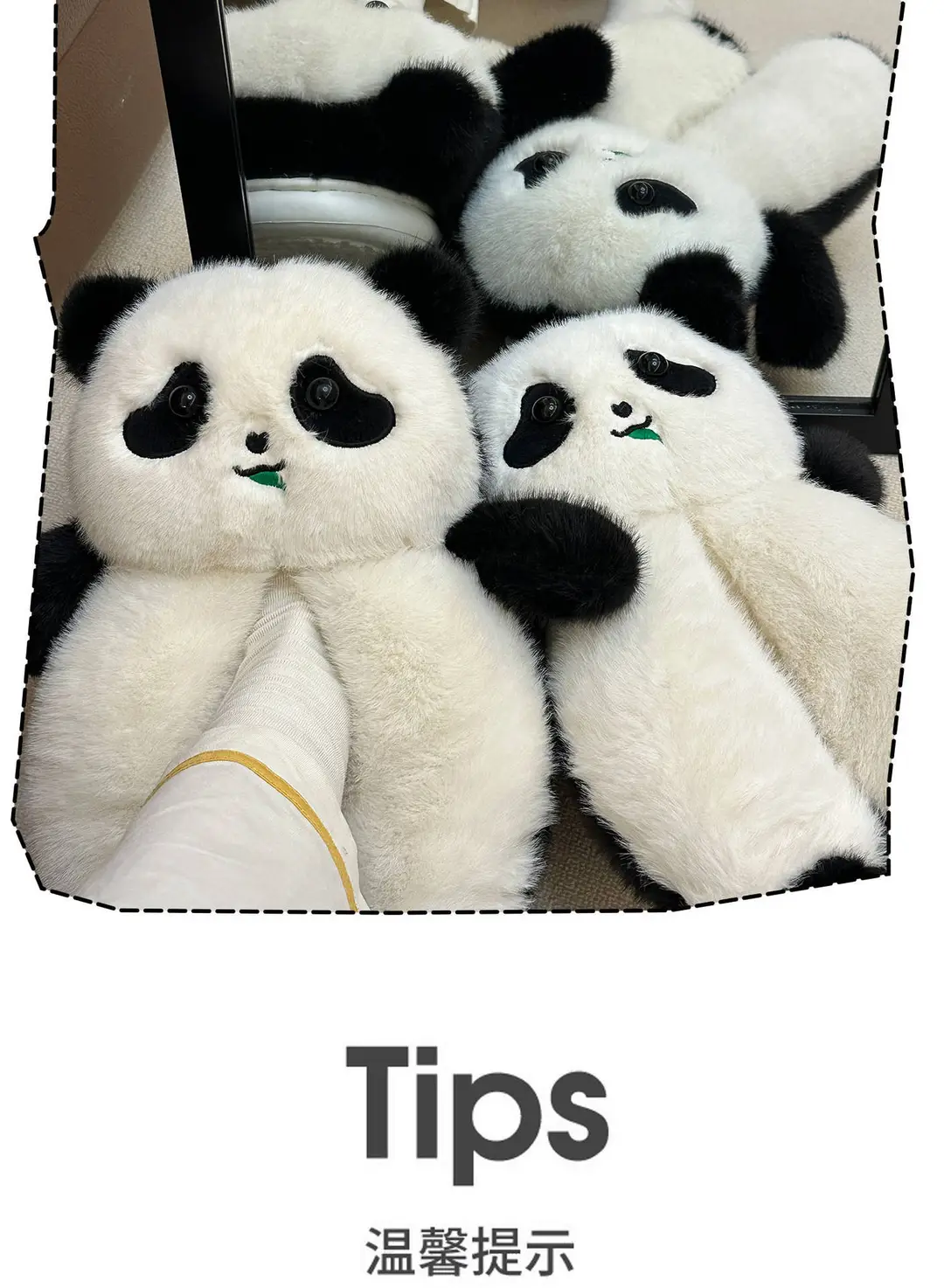 Panda Bag Heel Women's Cotton Slippers Autumn and Winter New Home Indoor All-Inclusive Plush Slippers Outer Wear Cotton Shoes Wholesale — feature 11