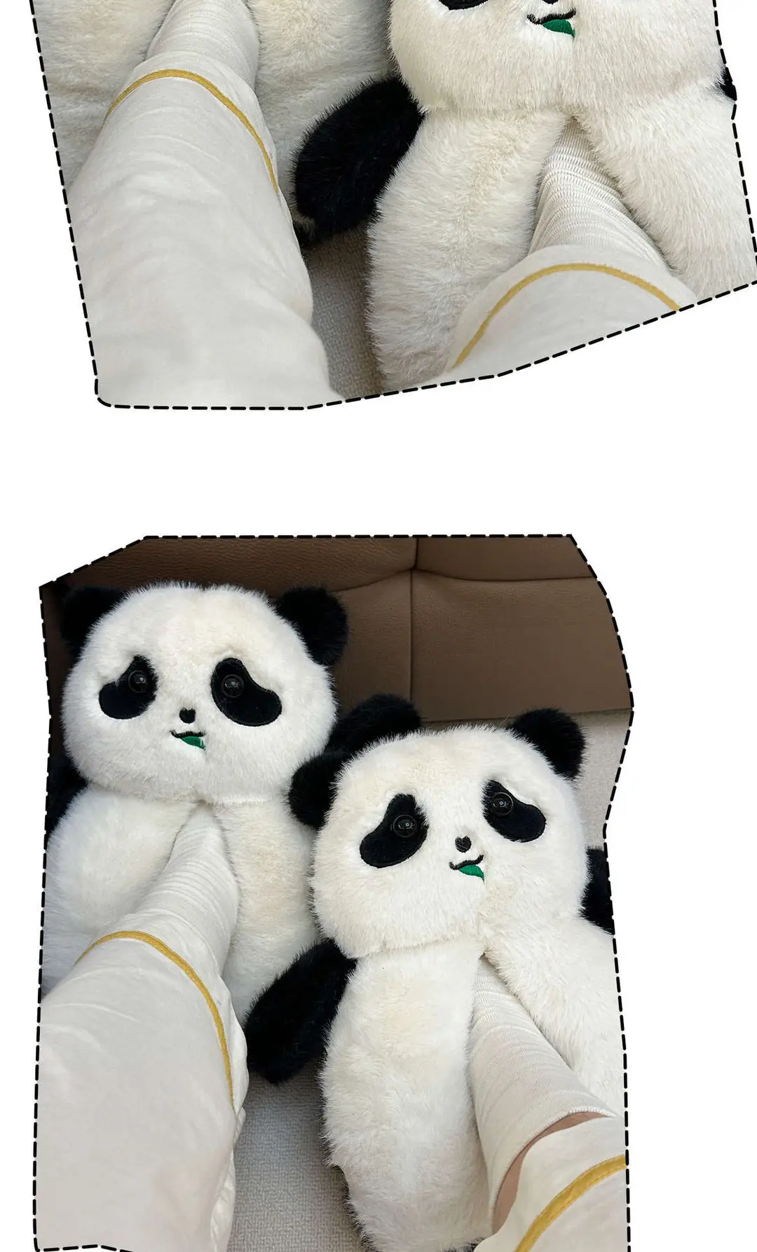 Panda Bag Heel Women's Cotton Slippers Autumn and Winter New Home Indoor All-Inclusive Plush Slippers Outer Wear Cotton Shoes Wholesale — feature 9
