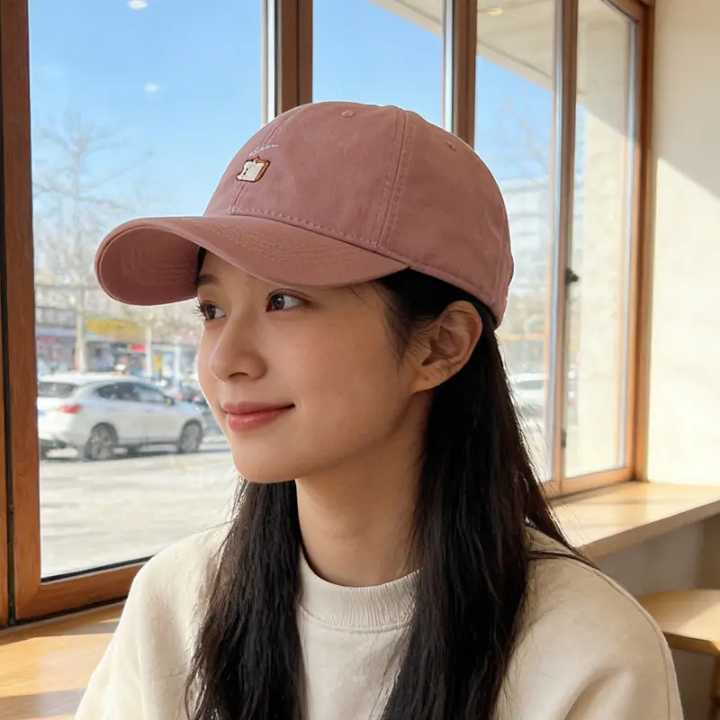 Women Pink Baseball Cap with Embroidered Logo 2025 - Image 8