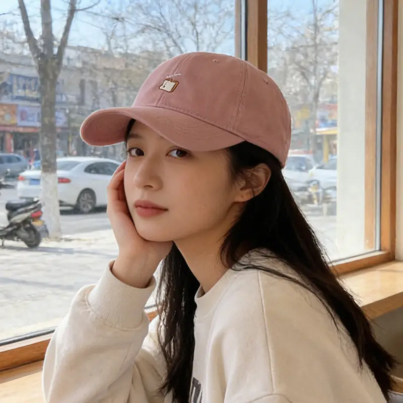 Women Pink Baseball Cap with Embroidered Logo 2025 - Image 3