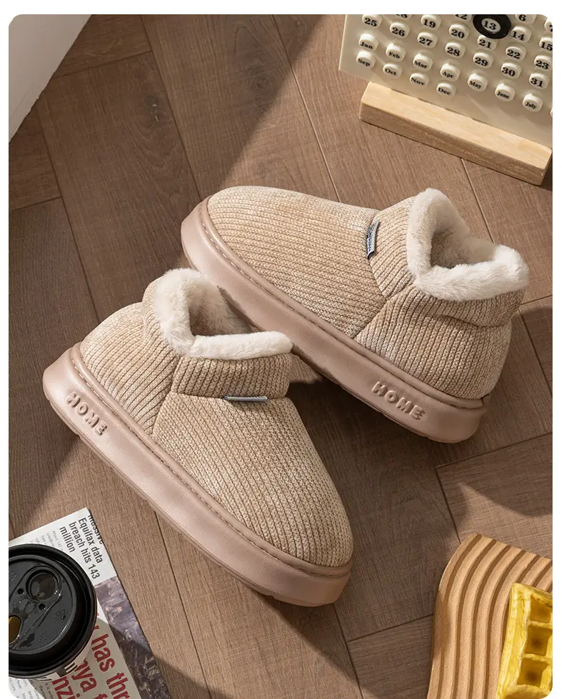 Women's Winter 2025 New Style Indoor and Home Velvet Warm Thick-Soled Non-Slip Cotton Slippers for Women's Outer Wear — feature 21