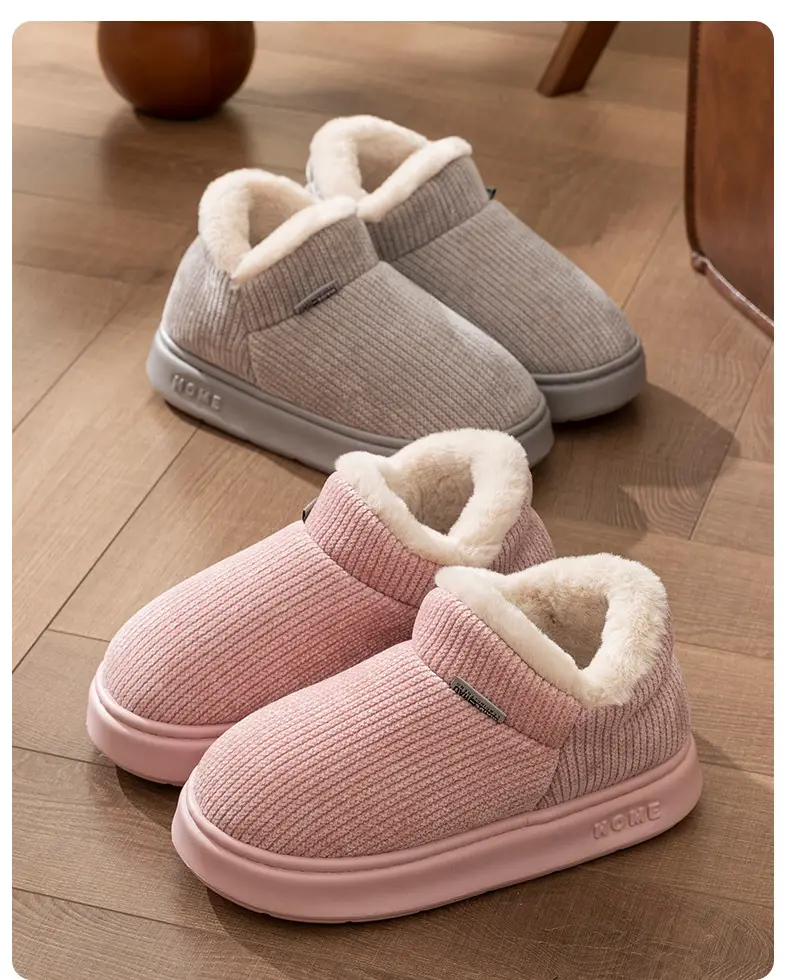 Women's Winter 2025 New Style Indoor and Home Velvet Warm Thick-Soled Non-Slip Cotton Slippers for Women's Outer Wear — feature 24