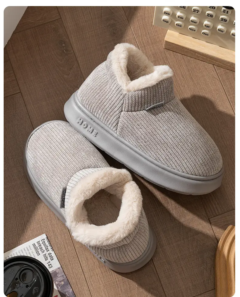 Women's Winter 2025 New Style Indoor and Home Velvet Warm Thick-Soled Non-Slip Cotton Slippers for Women's Outer Wear — feature 25