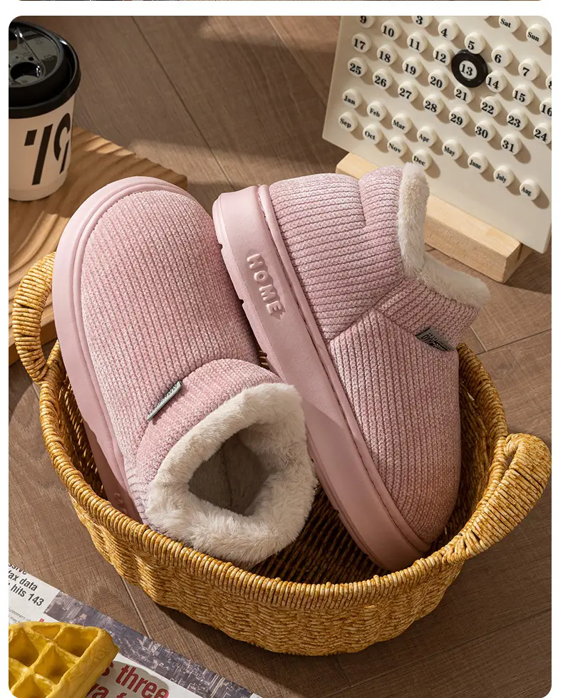 Women's Winter 2025 New Style Indoor and Home Velvet Warm Thick-Soled Non-Slip Cotton Slippers for Women's Outer Wear — feature 26